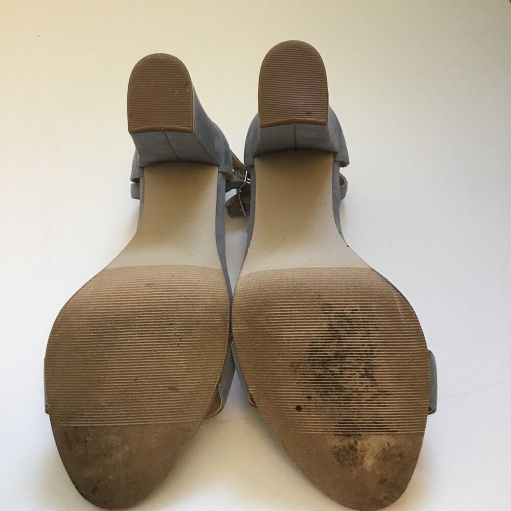 Madden Girl Blue-Gray Suede High Heels - Picture 11 of 12